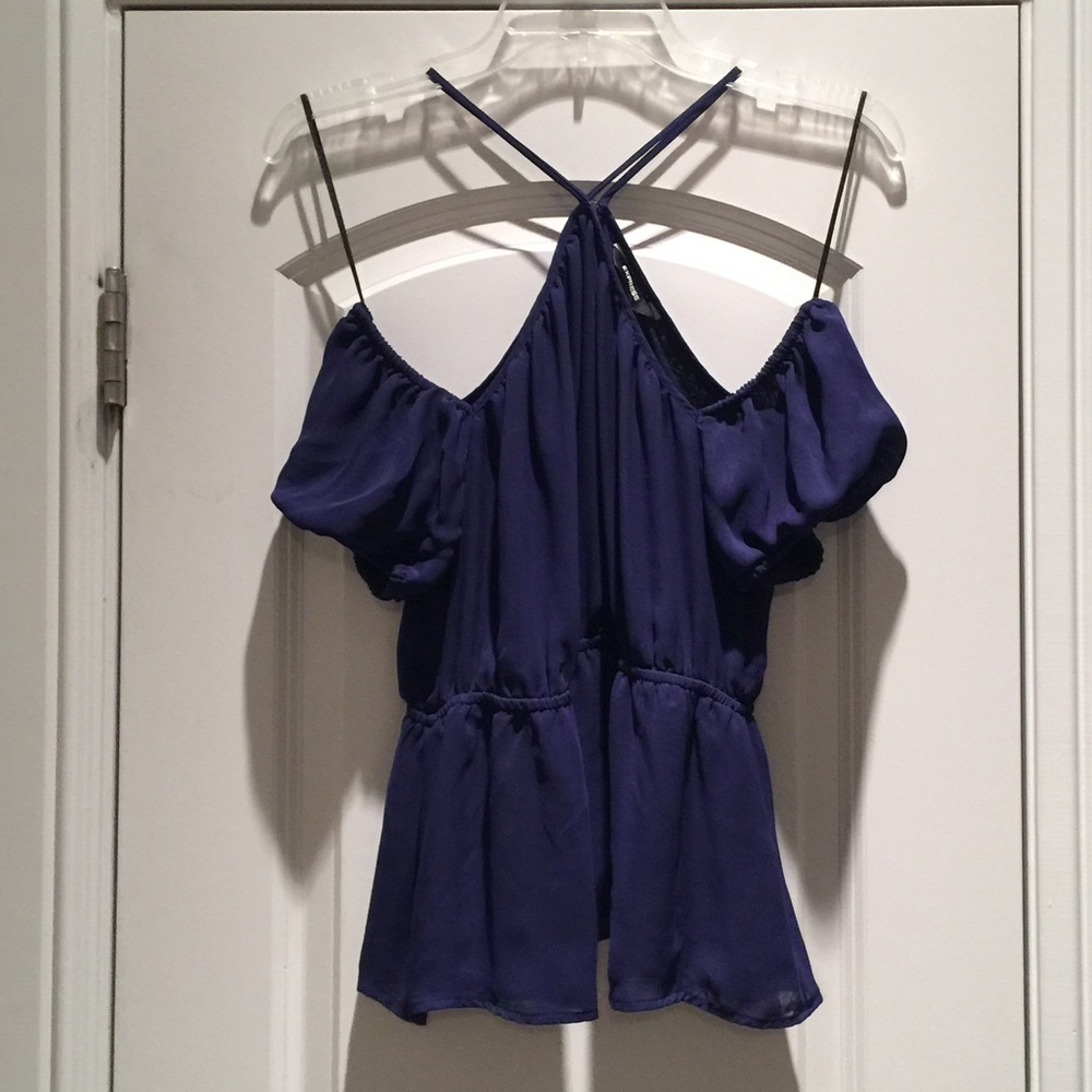 Express cold shoulder top